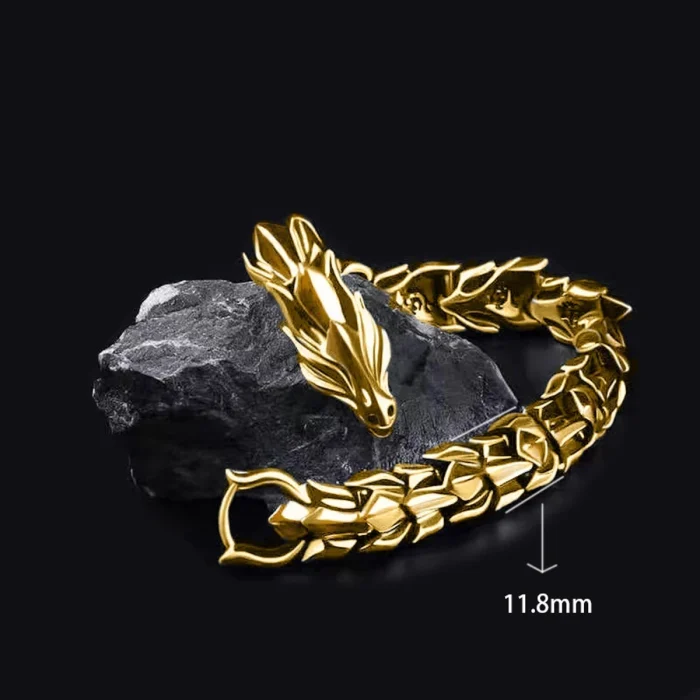 Stainless Steel Dragon Bracelet - Image 2